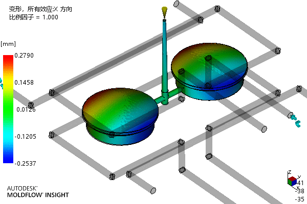 端盖注塑成型工艺及模具设计-含模流